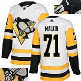 Penguins #71 Evgeni Malkin White Glittery Edition Adidas Jersey,baseball caps,new era cap wholesale,wholesale hats